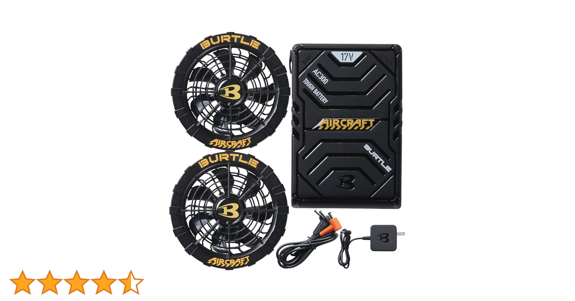 Amazon.co.jp: バートル BURTLE 黒ファン＋新型17V黒バッテリー